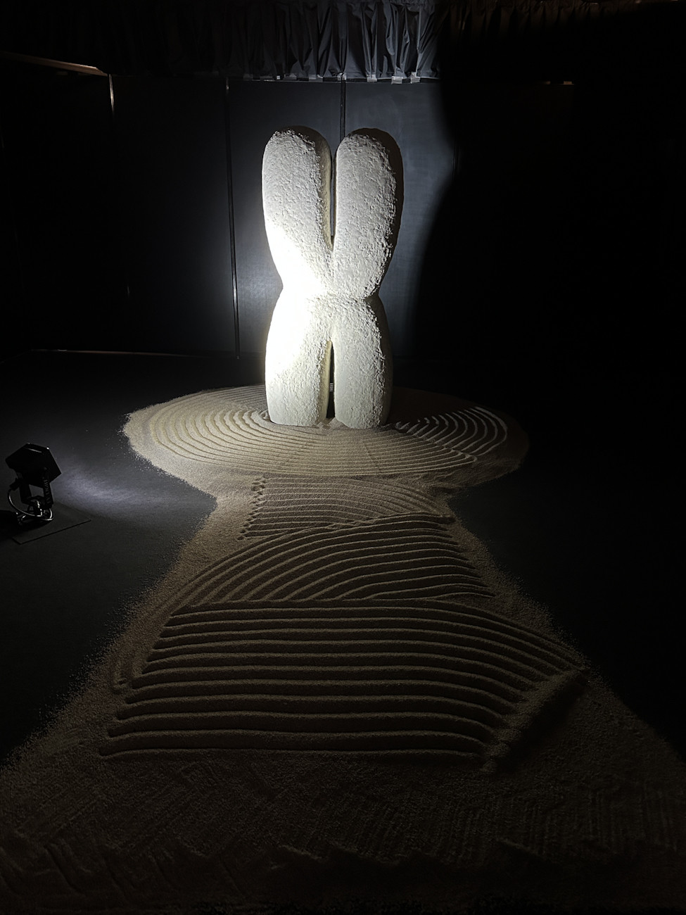 「セントラルドグマ ~生命(いのち)の根源が描き出すサイエンスアート~」展会場より 「chromosome, ancient」