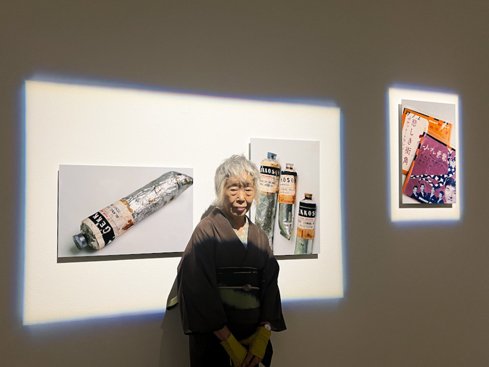 資生堂ギャラリー「石内都　初めての東京は銀座だった」会場 石内都氏