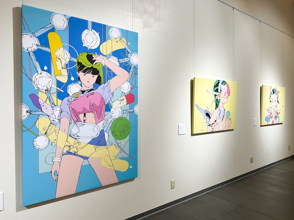 イタリア文化会館「TOKYO ARTE POP トーキョー・アルテ・ポップ ― 江口寿史×ルカ・ティエリ展」会場