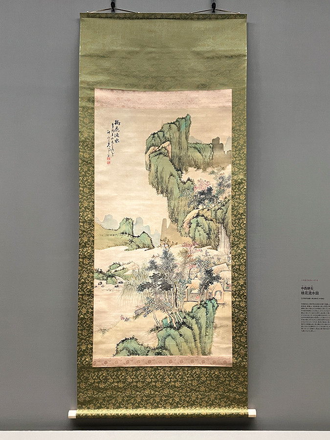 中西耕石《桃花流水図》江戸時代後期～明治時代（19世紀）