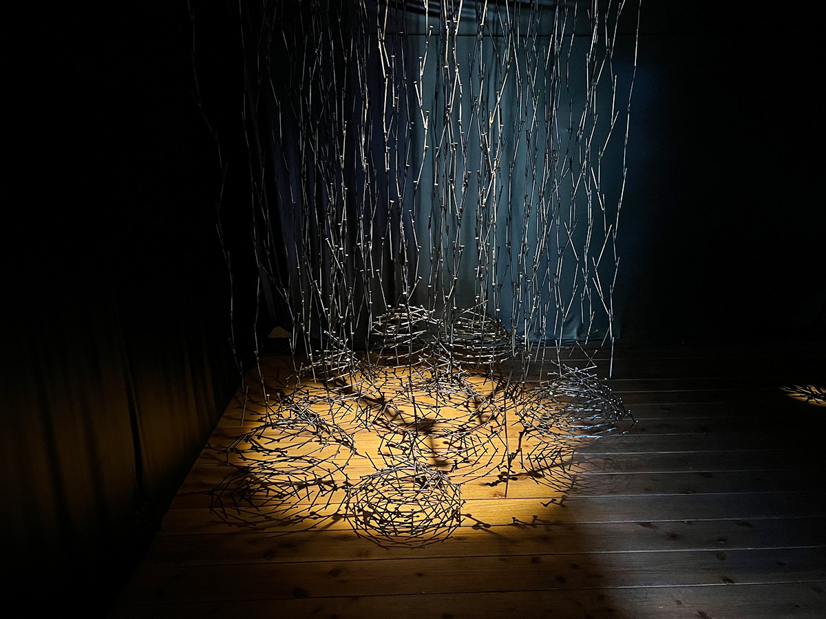 中之条ビエンナーレ2023 会場より 小林正樹《黒金巡る旅 Season 2》