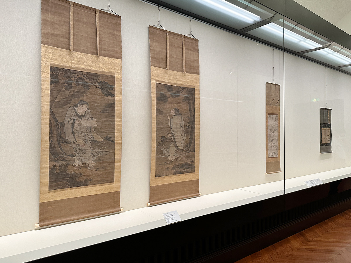 東京国立博物館 特集「東京国立博物館の寒山拾得図 ― 伝説の風狂僧への憧れ ―」　会場風景