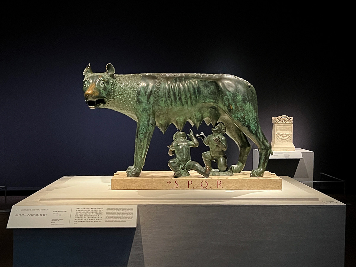 《カピトリーノの牝狼（複製）》20世紀（原作は前5世紀） ローマ市庁舎蔵