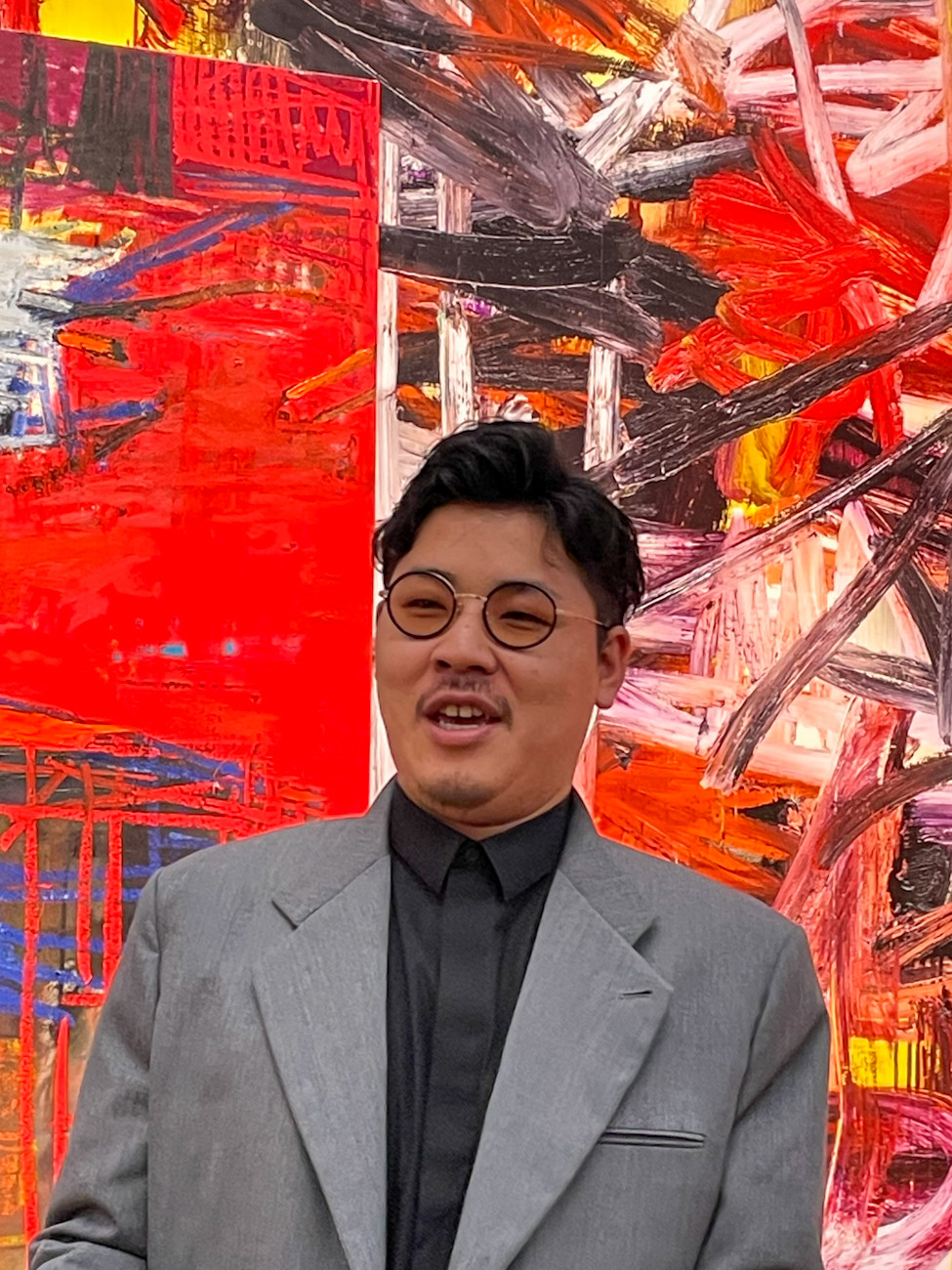 井田幸昌展「Panta Rhei|パンタ・レイ − 世界が存在する限り」会場より 井田幸昌氏