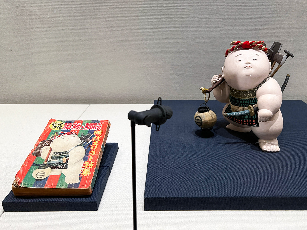 (左から)《「読物と講談」第5巻増刊号》昭和25年(1950)11月 個人蔵 / 《提灯釣鐘弁慶》昭和25年(1950)頃 個人蔵