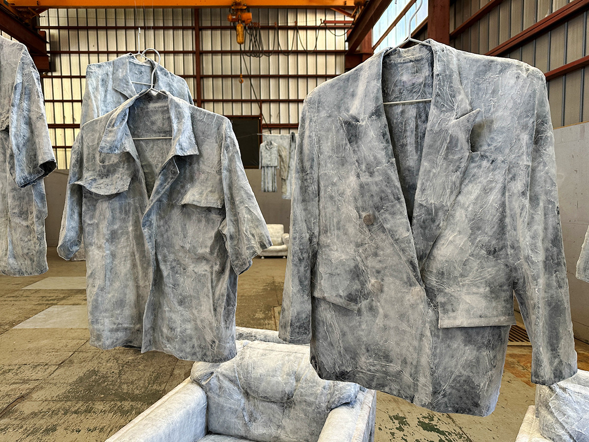 「FUJI TEXTILE WEEK 2023」会場より 池田杏莉《それぞれのかたりて / 在り続けることへ》