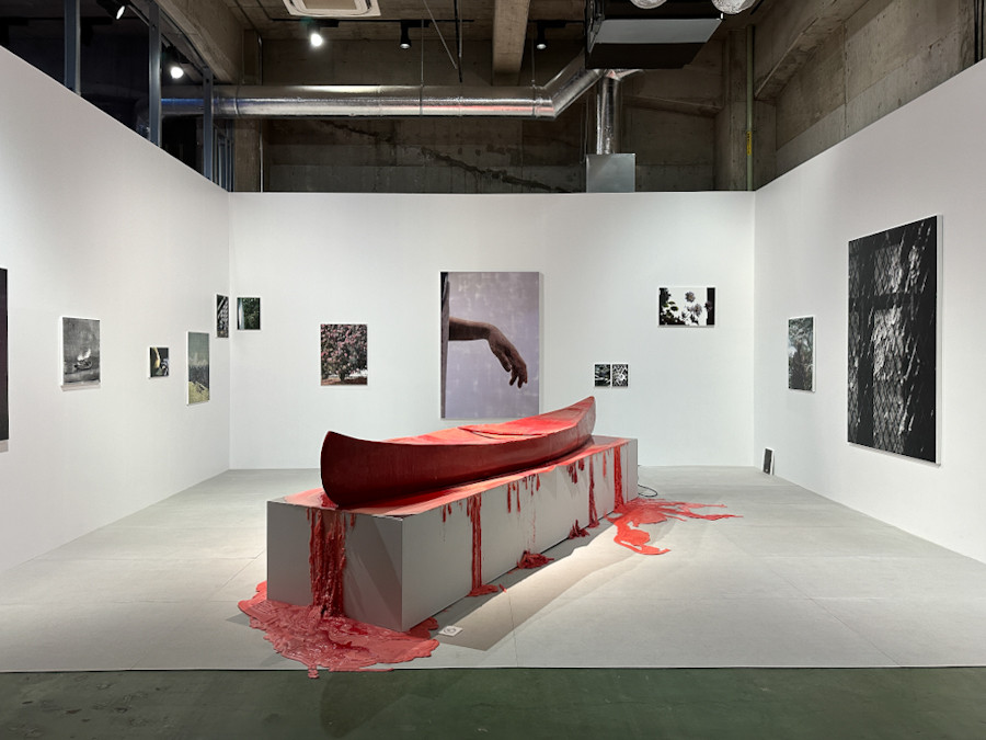 寺田倉庫 G3-6F「TERRADA ART AWARD 2023 ファイナリスト展」会場より 金光男(鷲田めるろ賞)の作品
