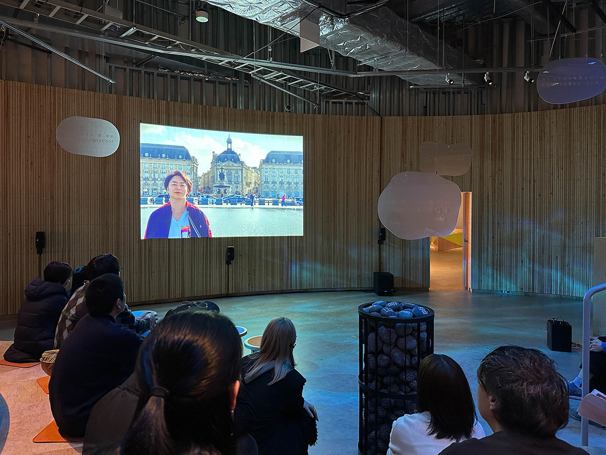 PLAY! MUSEUM「櫻井翔 未来への言葉展 PLAYFUL!」会場より サクラップサウナ