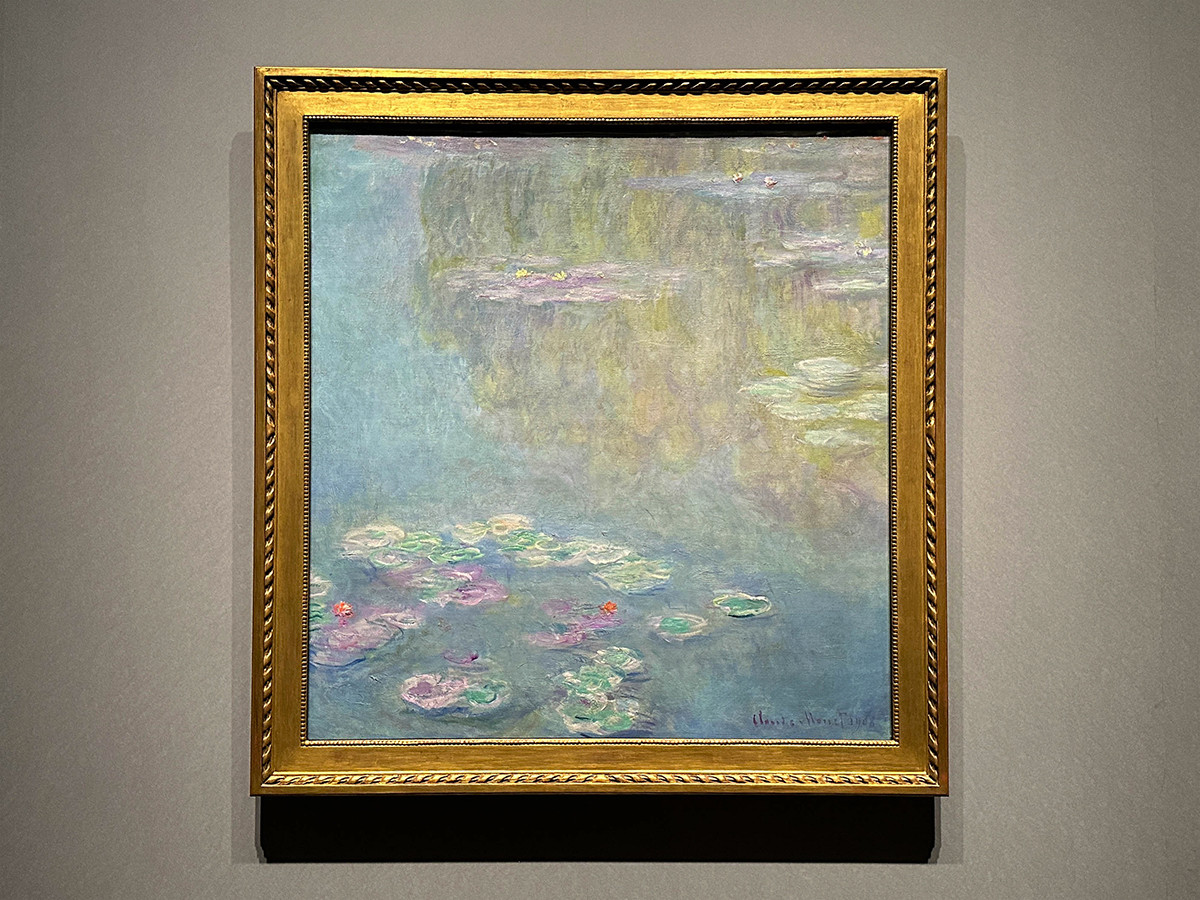 東京都美術館「印象派 モネからアメリカへ ウスター美術館所蔵」会場より　クロード・モネ《睡蓮》1908年　ウスター美術館