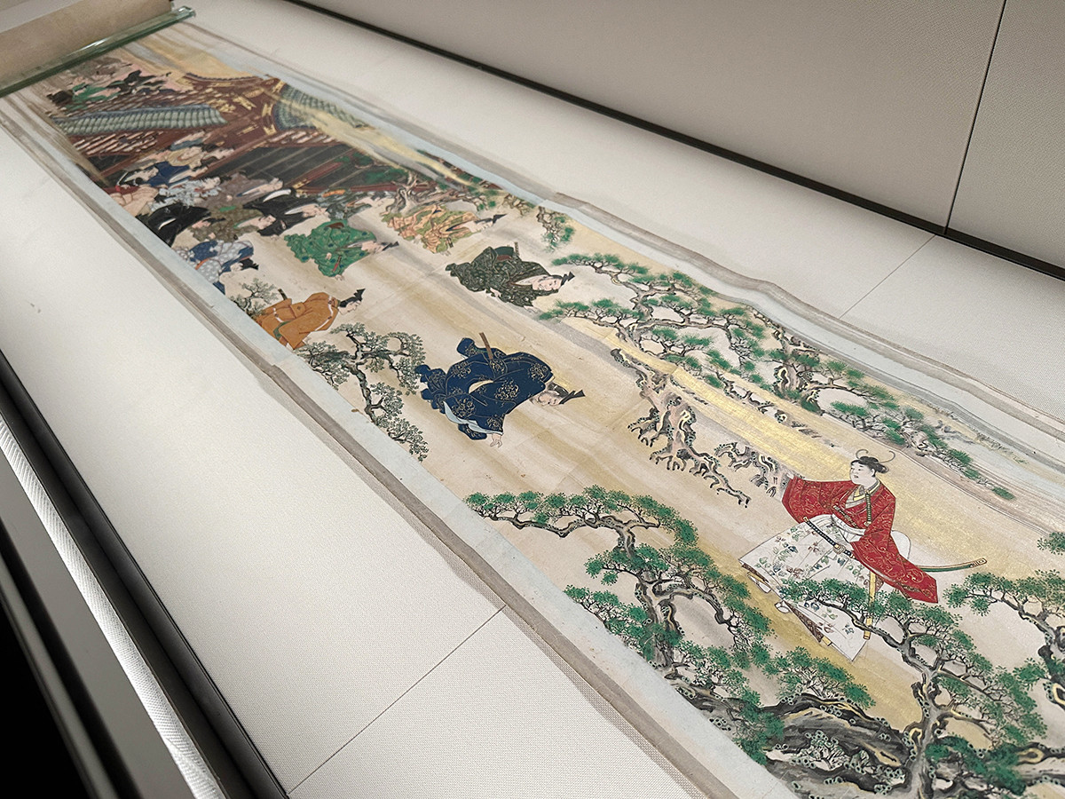 MOA美術館　名品展　国宝「紅白梅図屏風」会場より　重要文化財　伝 岩佐又兵衛勝以《山中常盤物語絵巻》江戸時代　17世紀