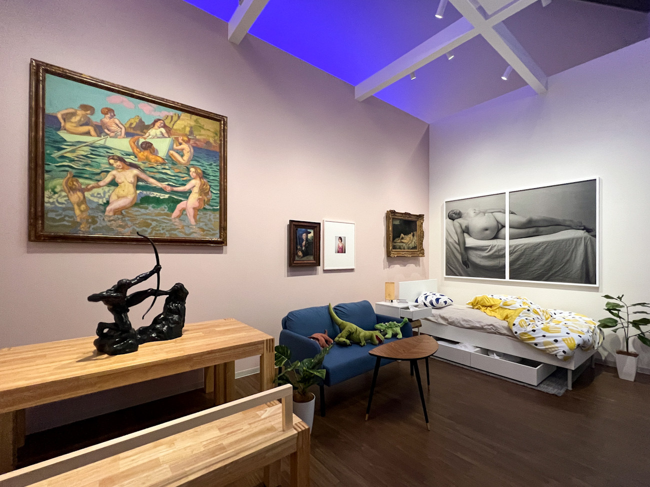 国立西洋美術館「ここは未来のアーティストたちが眠る部屋となりえてきたか?」会場