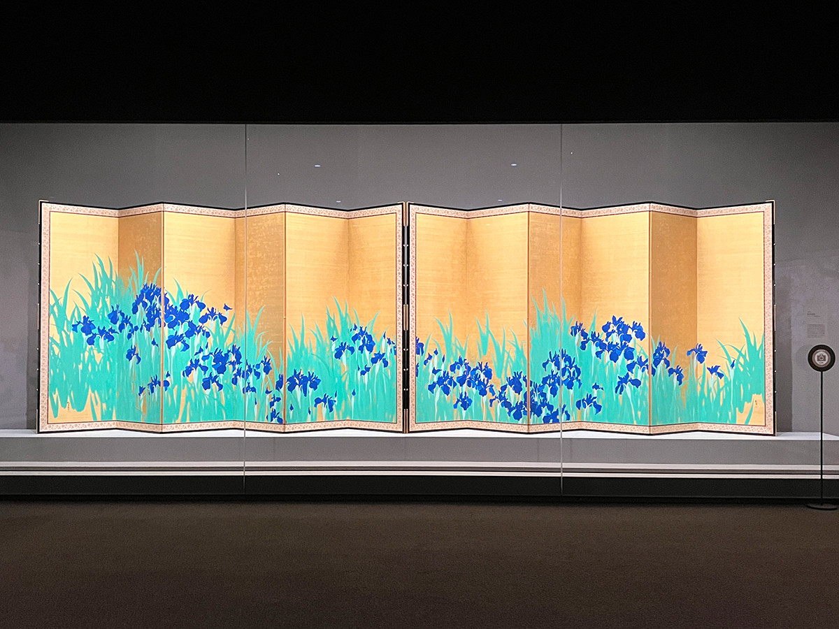 泉屋博古館東京「ライトアップ木島櫻谷 ― 四季連作大屛風と沁みる生写し」会場