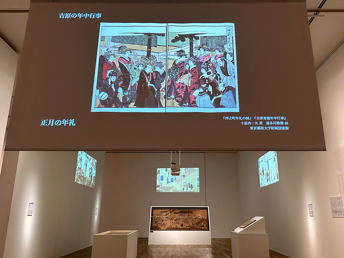 東京藝術大学大学美術館「大吉原展」会場より　東京藝術大学大学美術館「大吉原展」会場風景