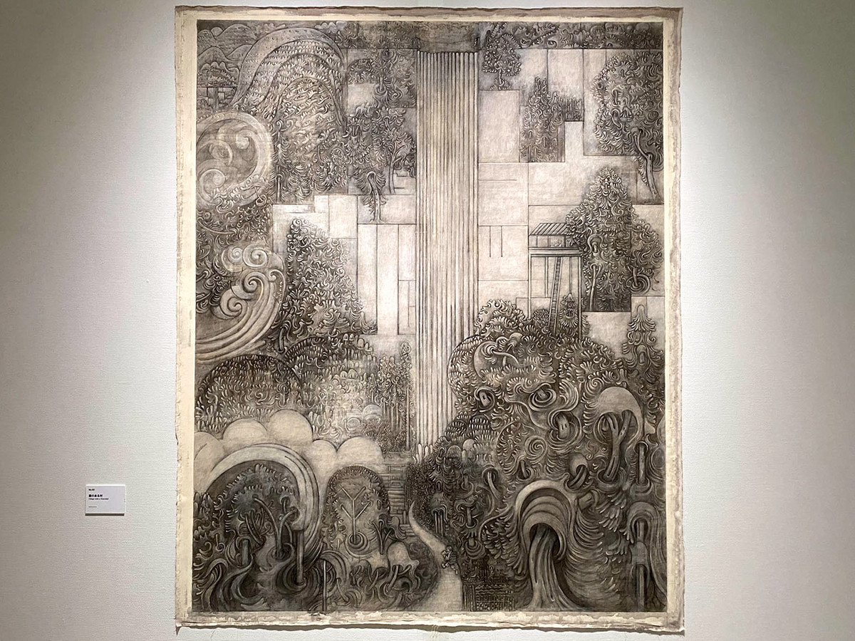 名古屋市美術館「𠮷本作次 絵画の道行き」会場