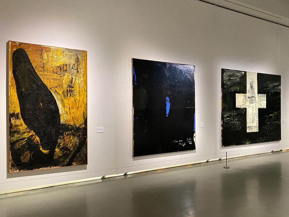 名古屋市美術館「𠮷本作次 絵画の道行き」会場