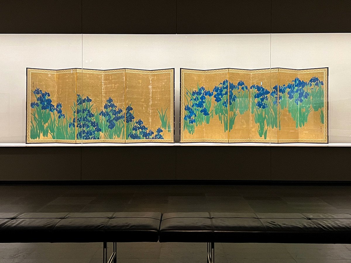 《燕子花図屛風》尾形光琳 江戸時代 18世紀 根津美術館