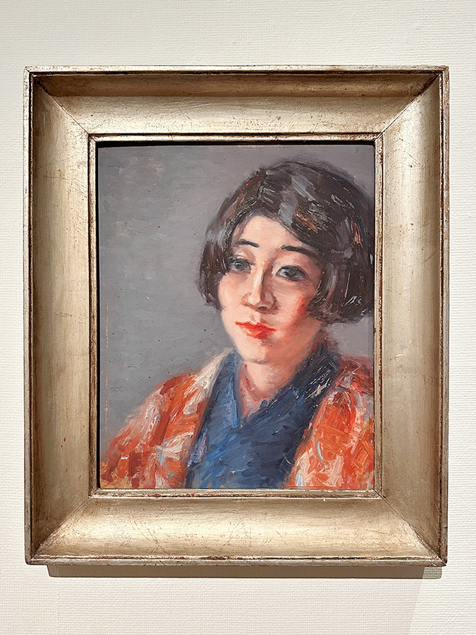 千葉市美術館「板倉鼎・須美子展」会場より　板倉鼎《須美子》1925-26（大正14-15）年頃