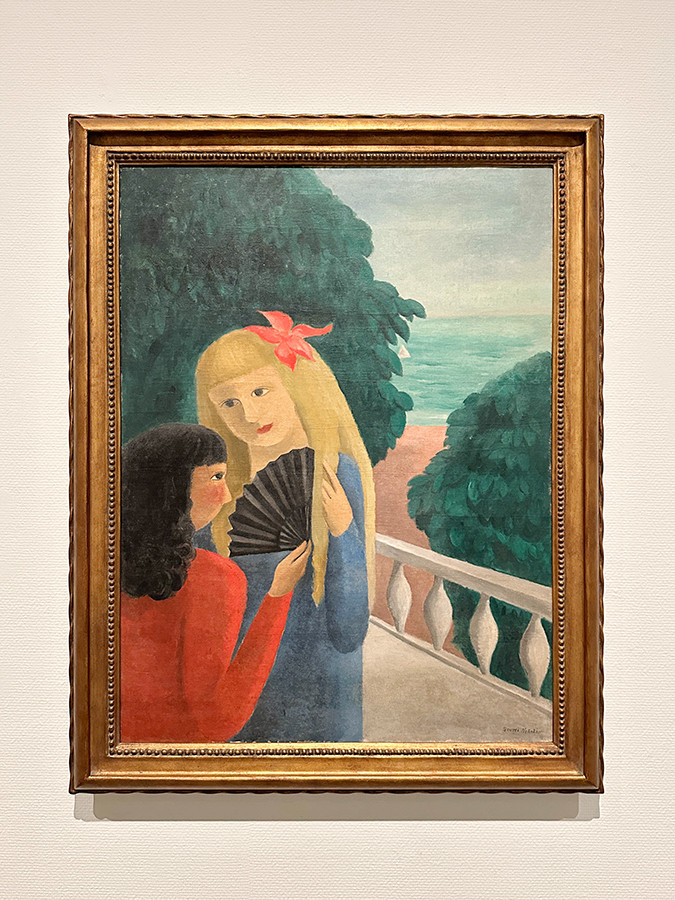 千葉市美術館「板倉鼎・須美子展」会場より 板倉須美子《バルコンの少女》松戸市教育委員会