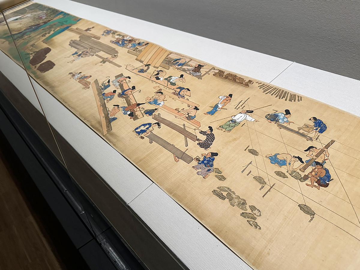 皇居三の丸尚蔵館収蔵「皇室のみやび―受け継ぐ美― 第4期 三の丸尚蔵館の名品」会場より 国宝《春日権現験記絵》巻一 高階隆兼 鎌倉時代 延慶2年(1309) 頃 皇居三の丸尚蔵館収蔵