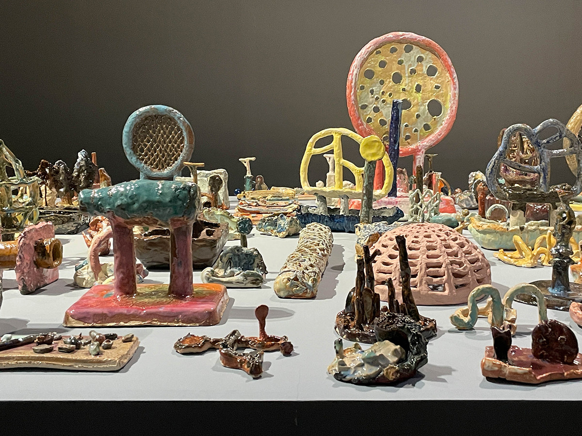 国立国際美術館「梅津庸一 クリスタルパレス」会場