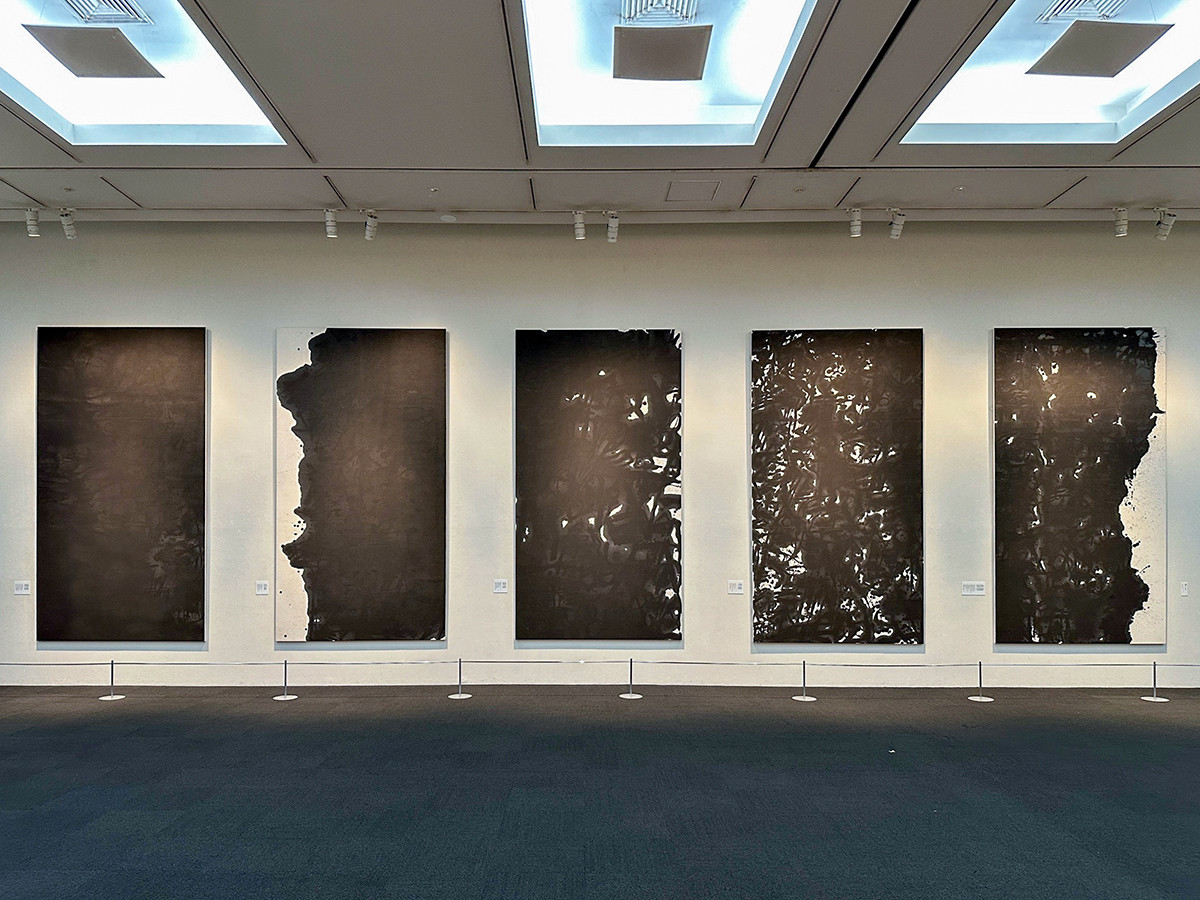 上野の森美術館「石川九楊大全」会場