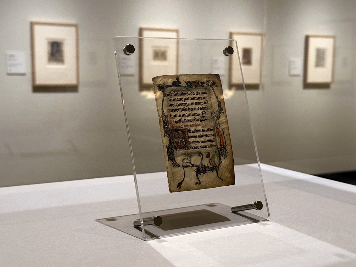 国立西洋美術館「内藤コレクション　写本 — いとも優雅なる中世の小宇宙」 会場