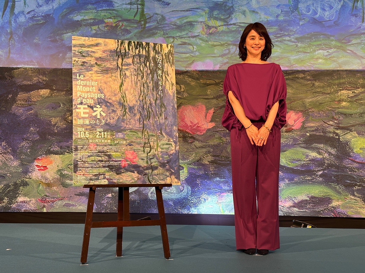 「モネ 睡蓮のとき」のアンバサダー　俳優の石田ゆり子さん