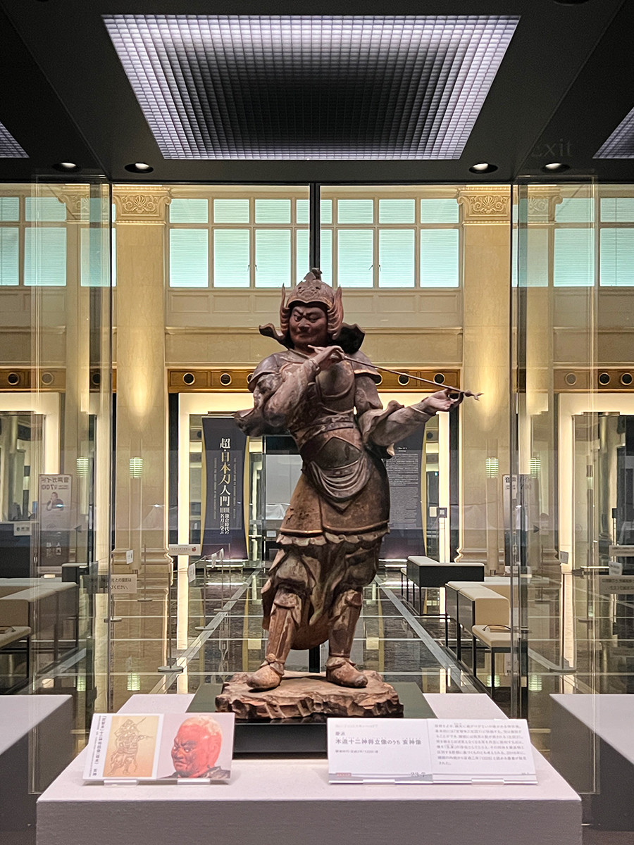 静嘉堂@丸の内「超・日本刀入門 revive」会場より 慶派《木造十二神将立像のうち 亥神像》鎌倉時代・安貞2年（1228）頃