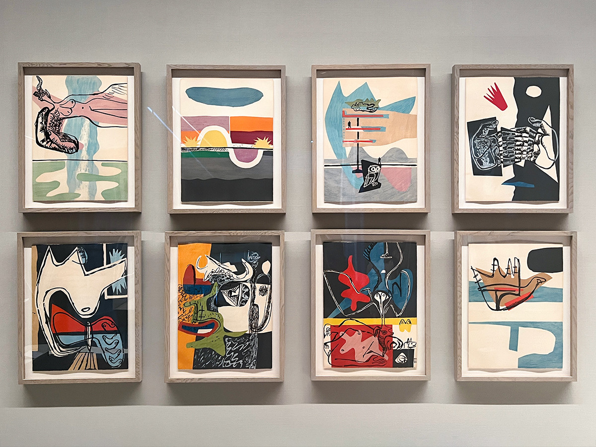 大倉集古館「大成建設コレクション　もう一人のル・コルビュジエ～絵画をめぐって」 第4セクション「グラフィックな表現（1950年代以降の作品）」