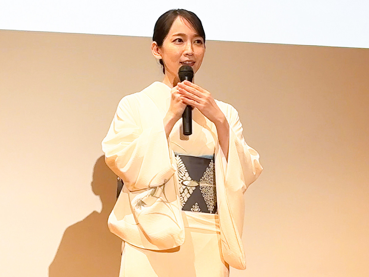 特別展「旧嵯峨御所 大覚寺」報道発表会より　吉岡里帆（展覧会PR大使・音声ガイドナビゲーター）