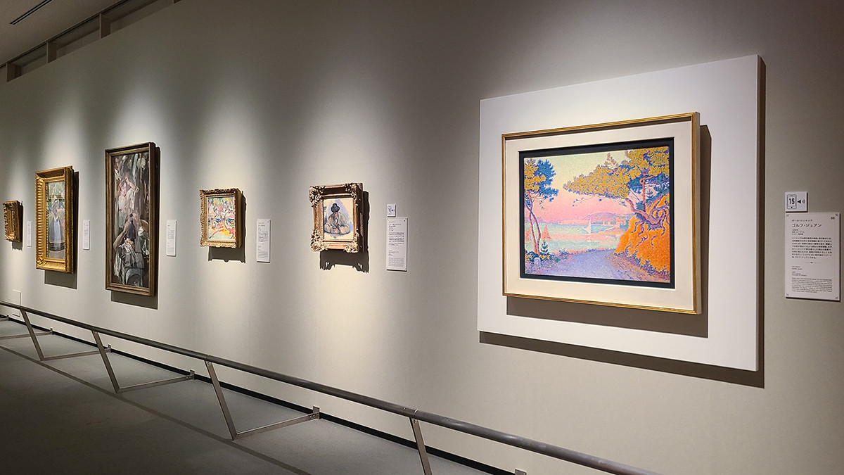 会場風景　5章：まだ見ぬ景色を求めて 「印象派　モネからアメリカへ　ウスター美術館所蔵」展示風景、東京富士美術館、2024年
