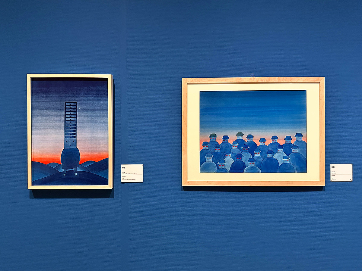 東京ステーションギャラリー「空想旅行案内人 ジャン＝ミッシェル・フォロン」会場より　プロローグ「旅のはじまり」