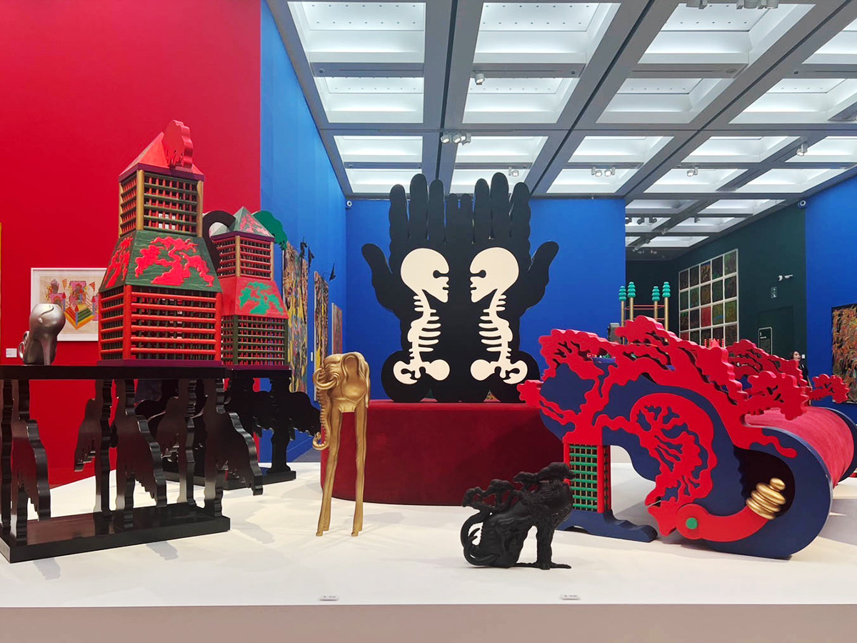 「田名網敬一 記憶の冒険」国立新美術館 2024年 展示風景