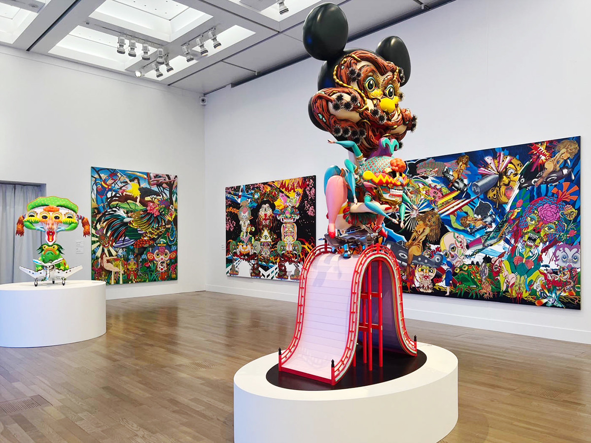 「田名網敬一 記憶の冒険」国立新美術館 2024年 展示風景