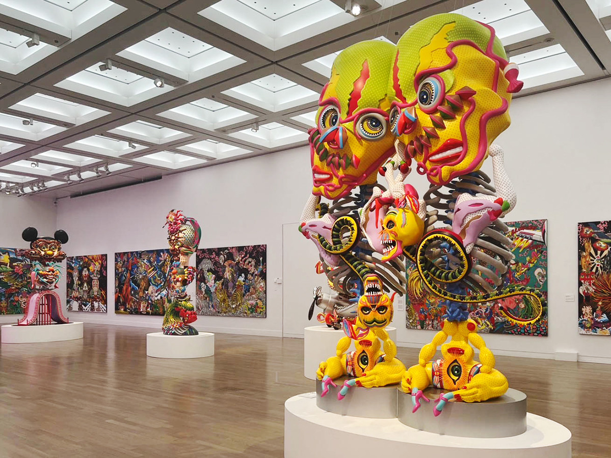 「田名網敬一 記憶の冒険」国立新美術館 2024年 展示風景