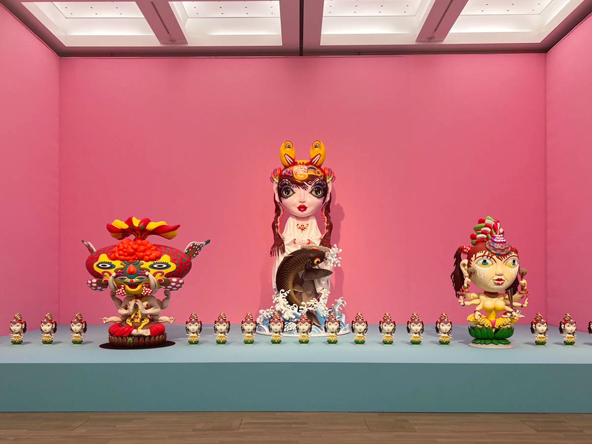 「田名網敬一 記憶の冒険」国立新美術館 2024年 展示風景