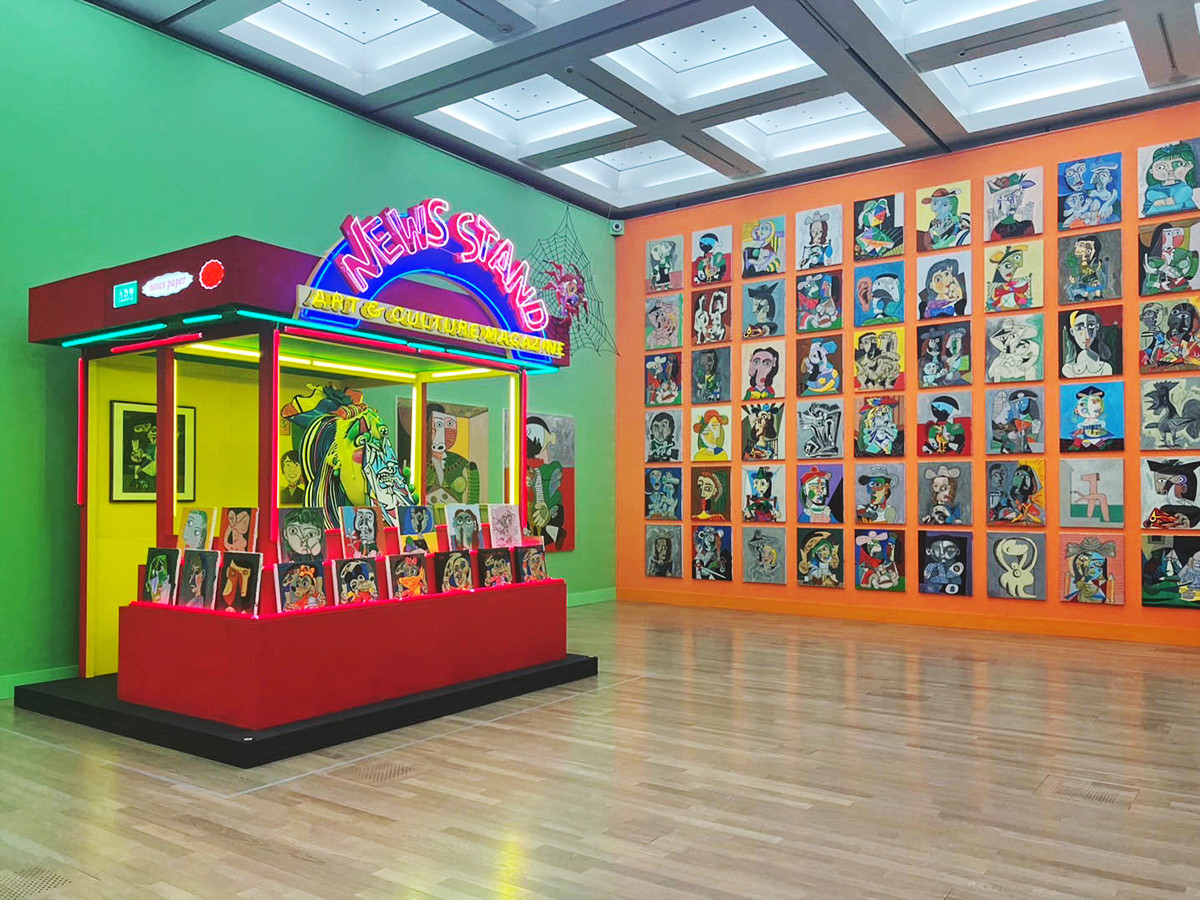 「田名網敬一 記憶の冒険」国立新美術館 2024年 展示風景