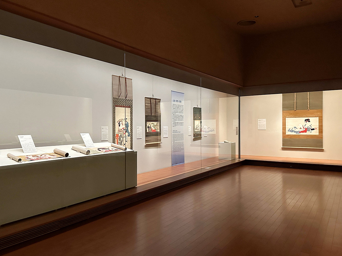 細見美術館「美しい春画－北斎・歌麿、交歓の競艶－」会場風景