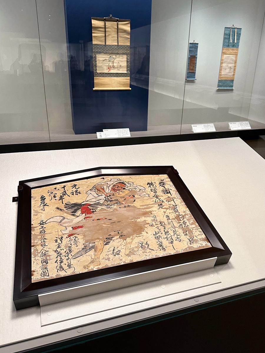 サントリー美術館「没後300年記念 英一蝶 ― 風流才子、浮き世を写す ―」会場