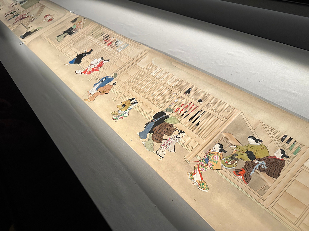 サントリー美術館「没後300年記念 英一蝶 ― 風流才子、浮き世を写す ―」会場