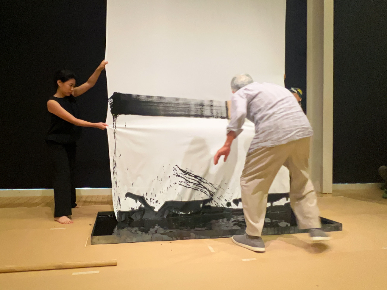 東京オペラシティ アートギャラリー「松谷武判 Takesada Matsutani」会場