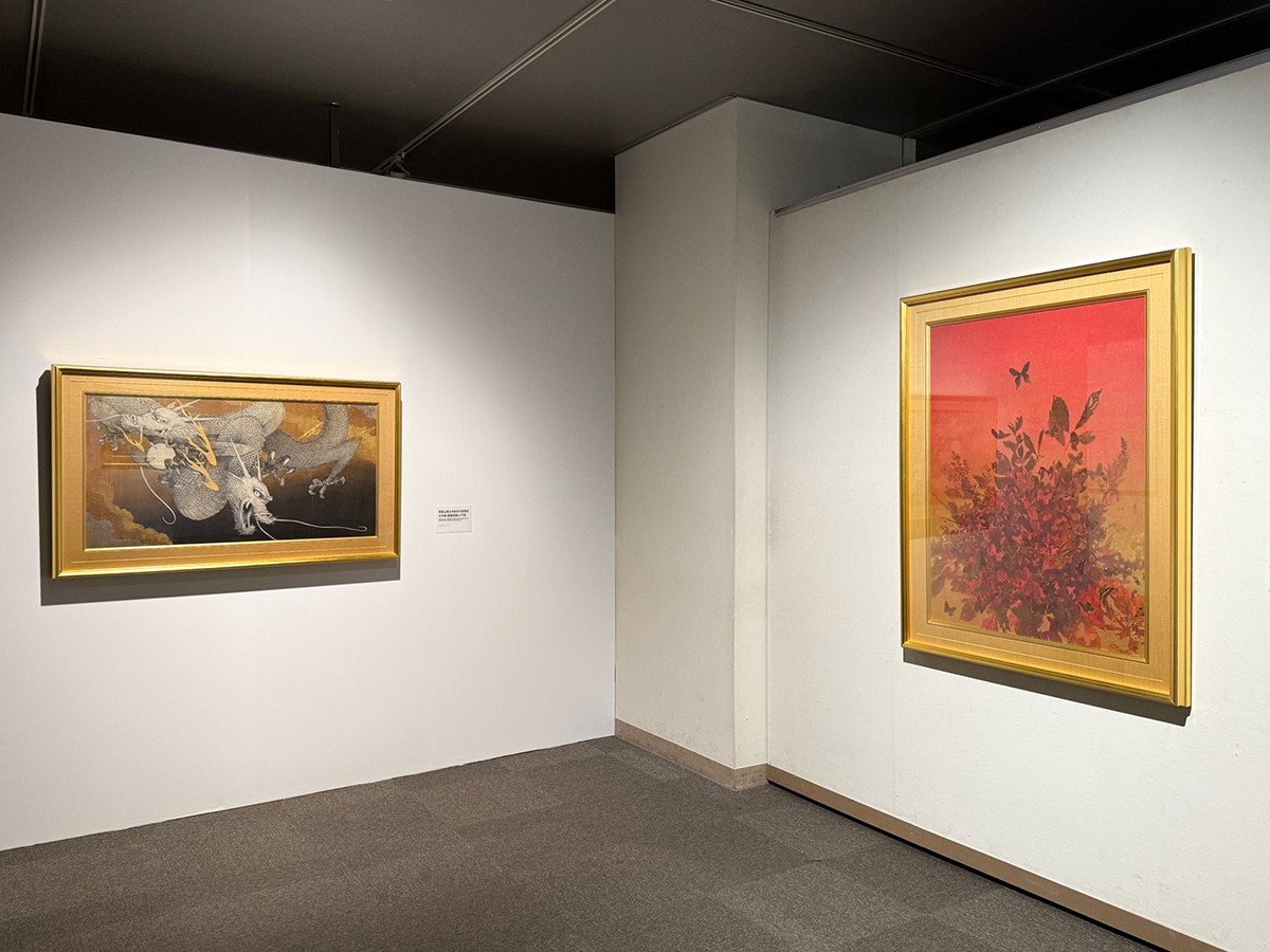 そごう美術館 寛永寺創建四百周年 根本中堂天井絵奉納記念「手塚雄二展 雲は龍に従う」会場