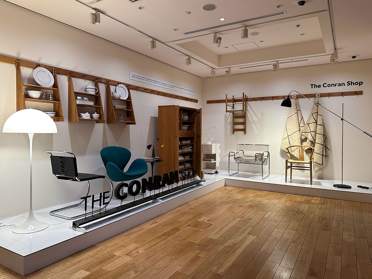 東京ステーションギャラリー「テレンス・コンラン モダン・ブリテンをデザインする」より第2章「起業の志:ハビタとザ・コンランショップ」会場