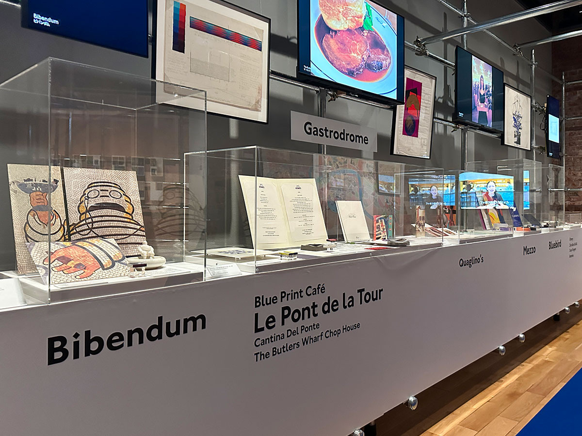 東京ステーションギャラリー「テレンス・コンラン モダン・ブリテンをデザインする」より第3章「食とレストラン」会場