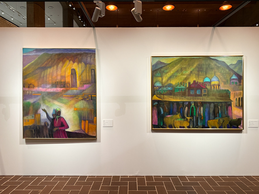 東京都美術館「ノスタルジア─記憶のなかの景色」会場より　入江一子（独立美術協会、女流画家協会）の作品
