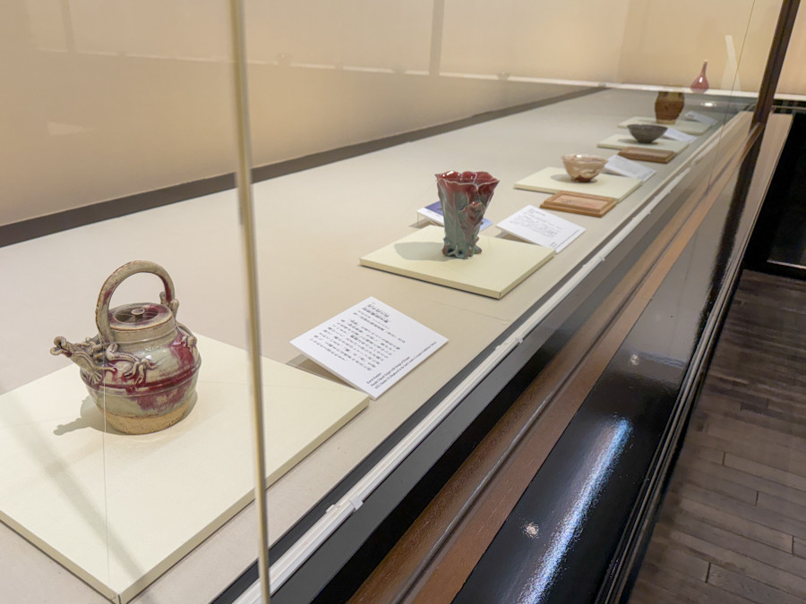 永青文庫「細川家の日本陶磁 ― 河井寬次郎と茶道具コレクション ―」会場
