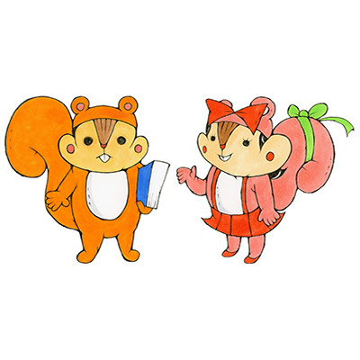 ことくん・らんちゃん（町田市民文学館）