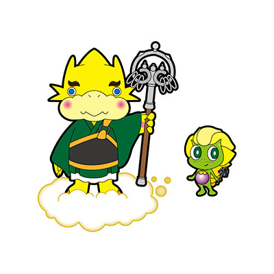 竜主さまと小竜主くん（北上市立博物館）