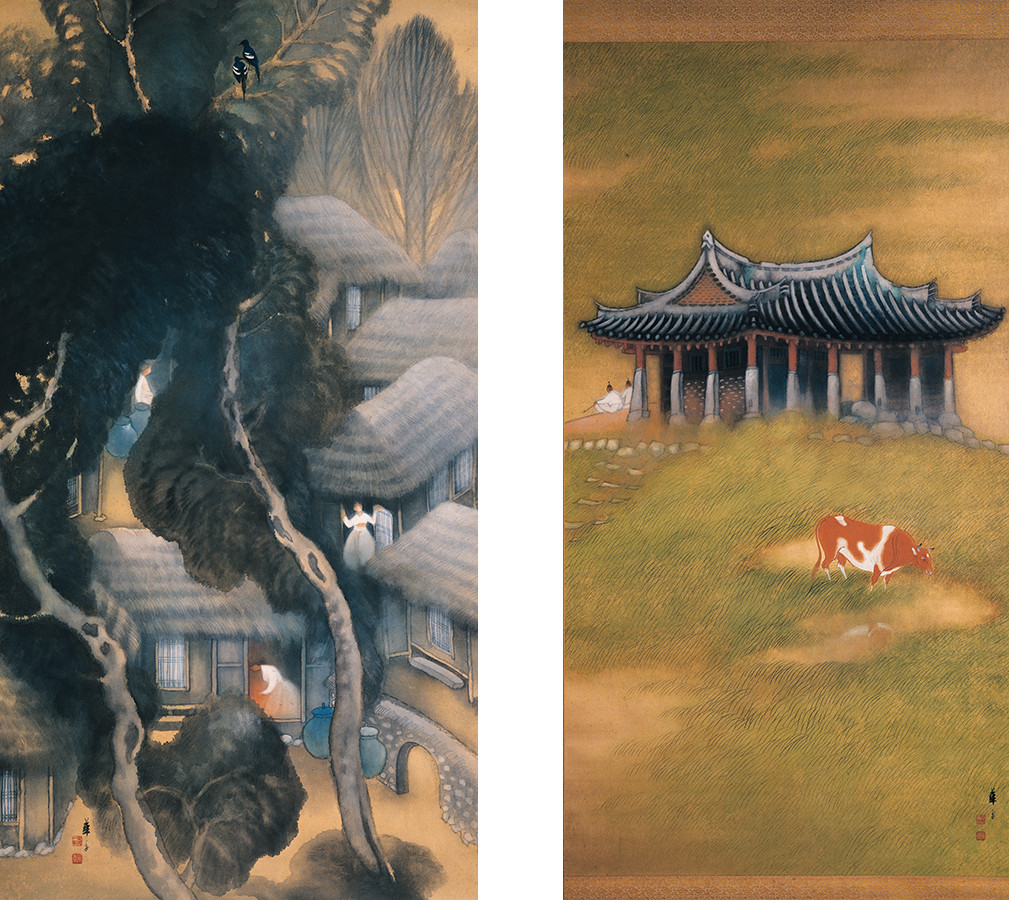 《東萊里の朝・萬年台の夕》