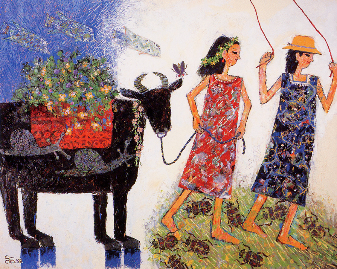 《アイオ（眼のない牛）》